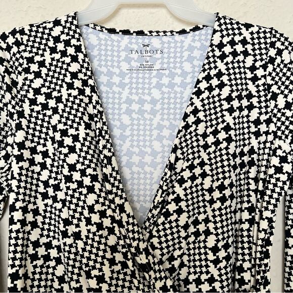 Talbots Surplice Wrap 3/4 Sleeves Blouse Top Size Small Petites - Picture 4 of 9